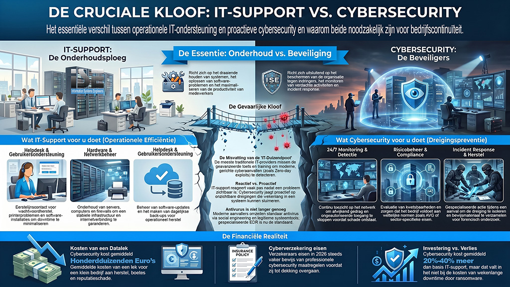 De cruciale kloof - IT-Support versus Cybersecurity